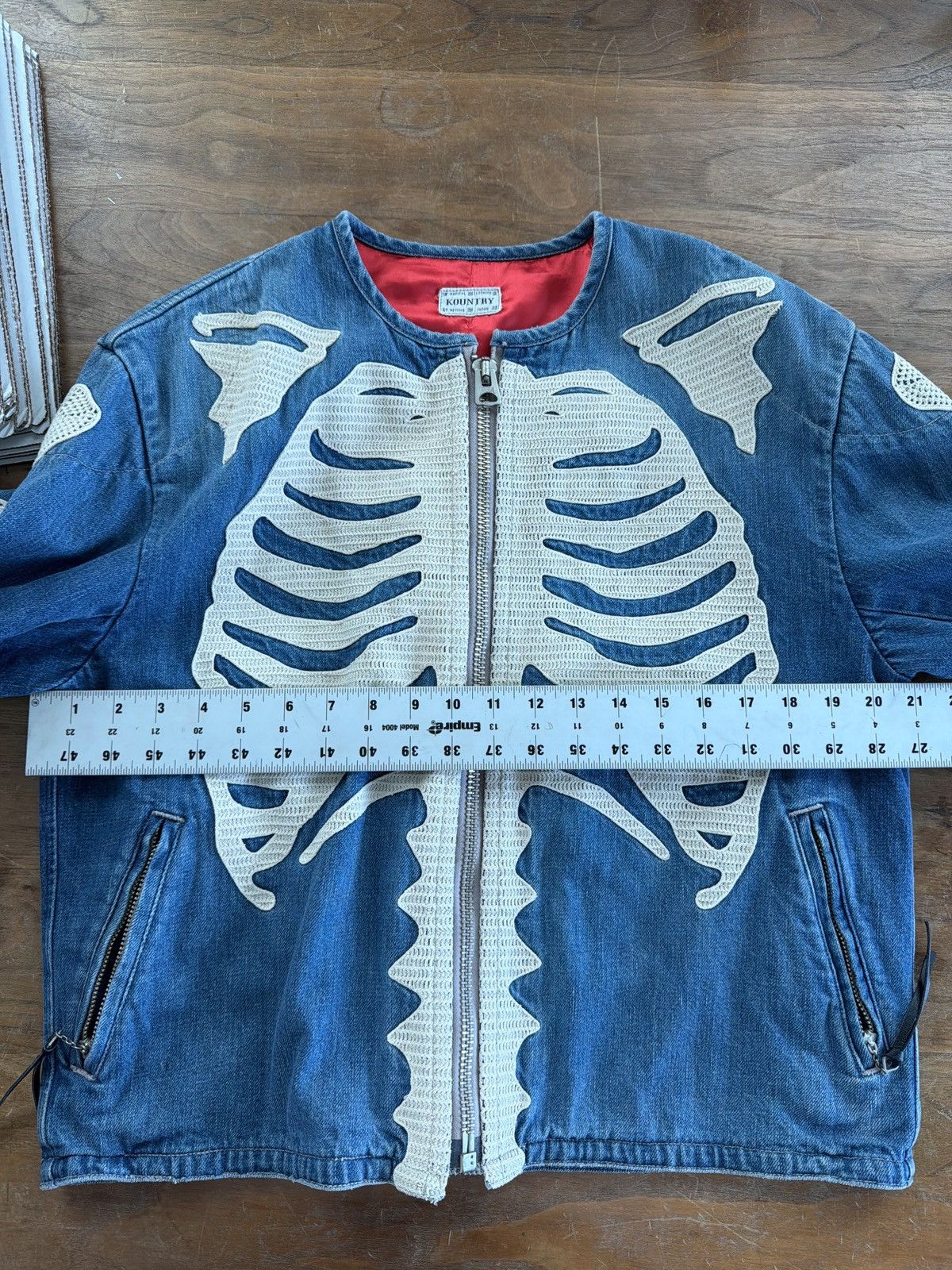 Kapital Kountry KAPITAL KOUNTRY SKELETON DENIM JACKET REVERSIBLE Size US XL / EU 56 / 4 - 7 Thumbnail