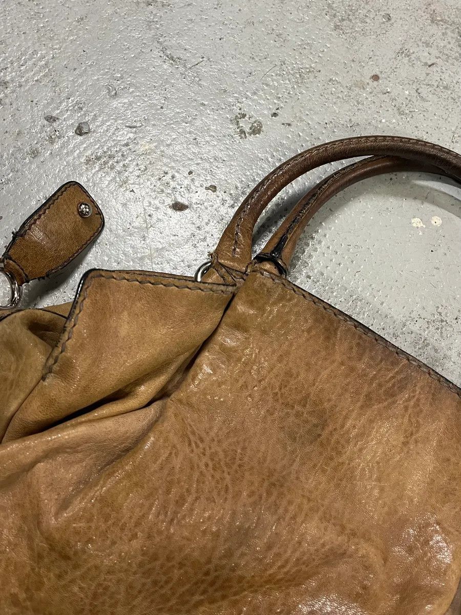 Dolce & Gabbana 2000s Dolce & Gabbana Brown Leather Handle Bag Size ONE SIZE - 4 Thumbnail