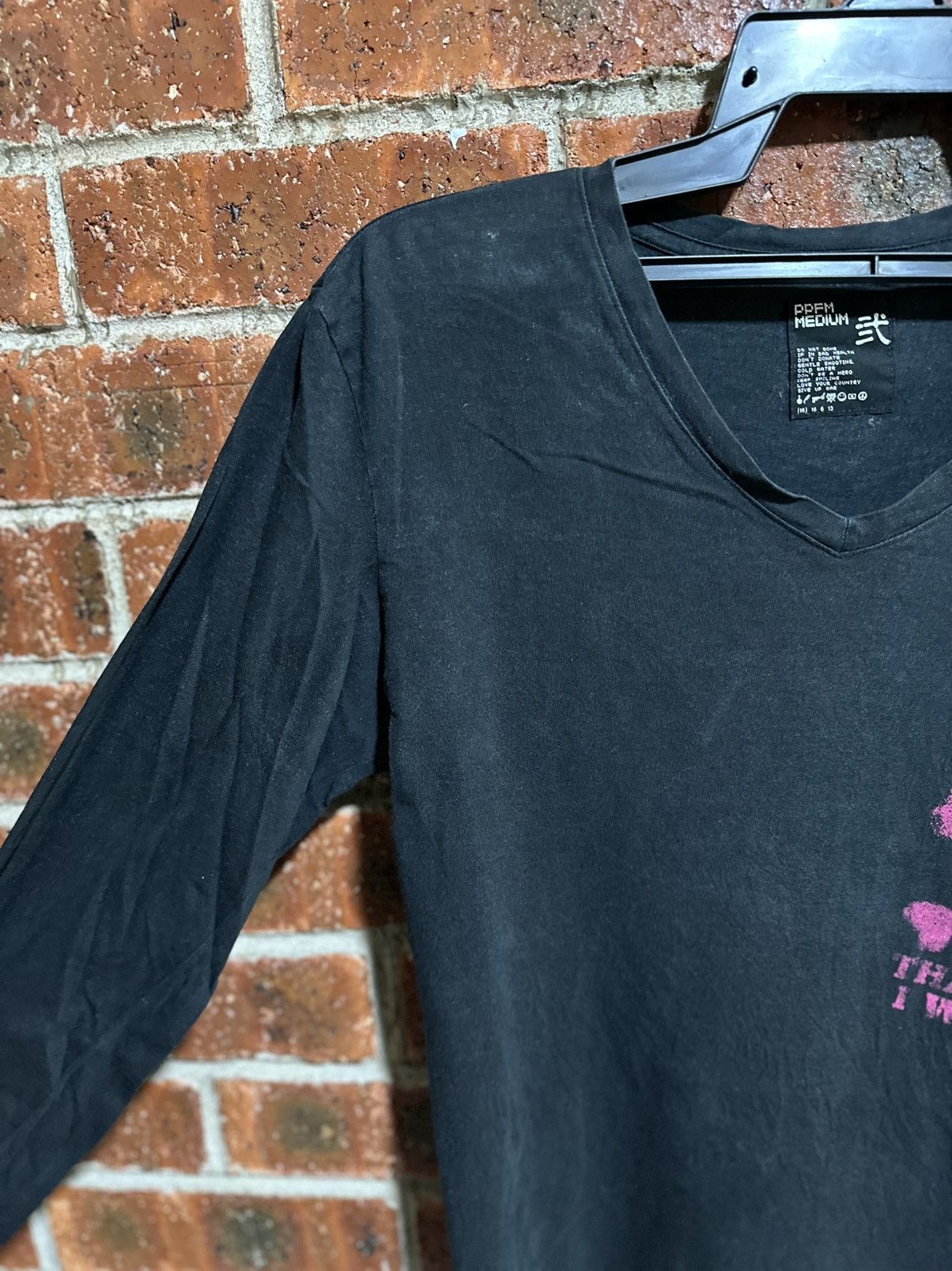PPFM Thrashed Vintage Ppfm Outside Of Society Long Sleeve Punk T Size US S / EU 44-46 / 1 - 6 Thumbnail