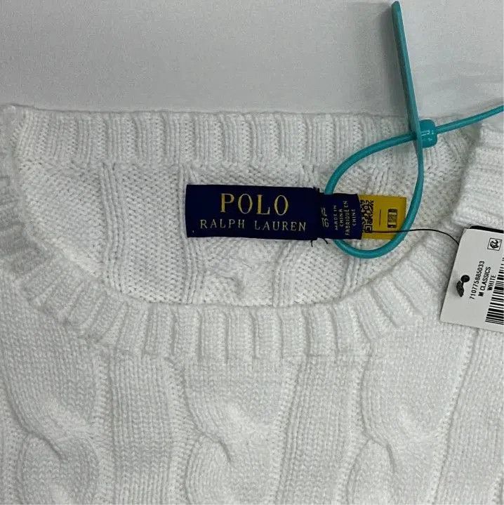 Polo Ralph Lauren Polo Ralph Lauren SS22 Cable Knit Pullover Sweater. Size US XL / EU 56 / 4 - 3 Thumbnail