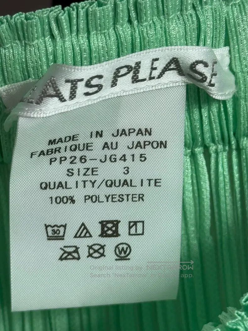 Issey Miyake Issey Miyake size:3 Green Midi Skirt Size 22" - 3 Thumbnail