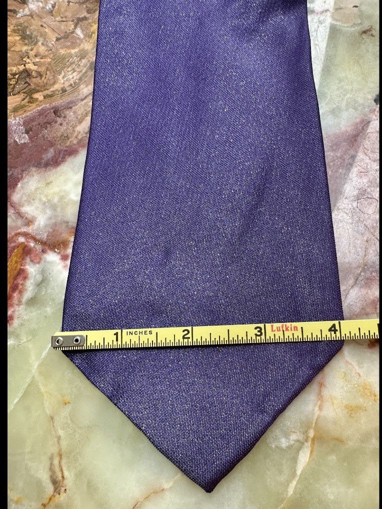 Calvin Klein VINTAGE Y2K 2000s CALVIN KLEIN MENS NECKTIE METALLIC PURPLE Size ONE SIZE - 7 Thumbnail