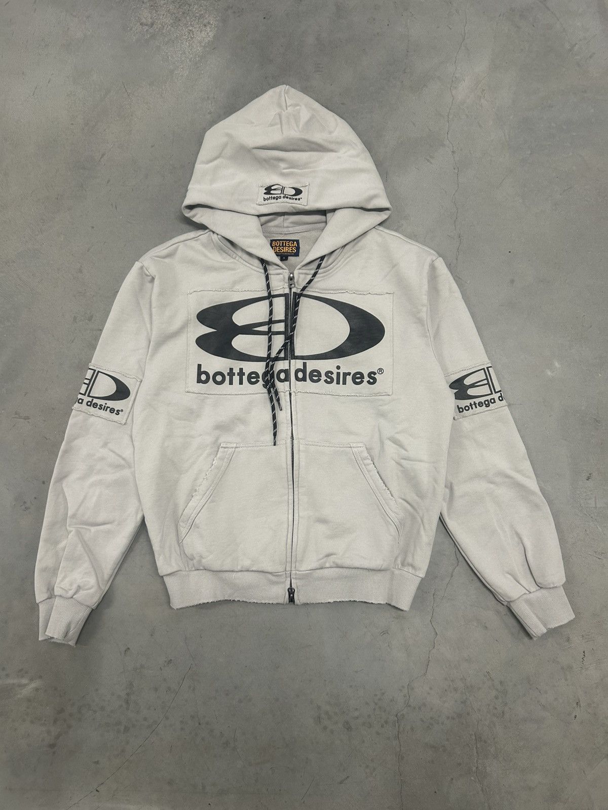 Bottega Desires Bottega Desires Grey Tech Suit Zip Up Hoodie Medium New Size US M / EU 48-50 / 2 - 1 Thumbnail