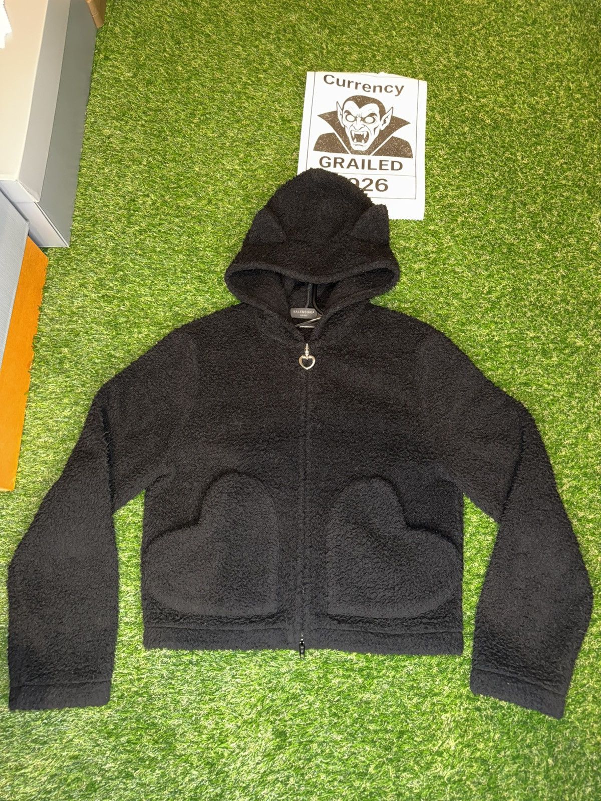 Balenciaga RARE Balenciaga Softwear Heart Cute Zip Up Hoodie Size US M / EU 48-50 / 2 - 8 Thumbnail