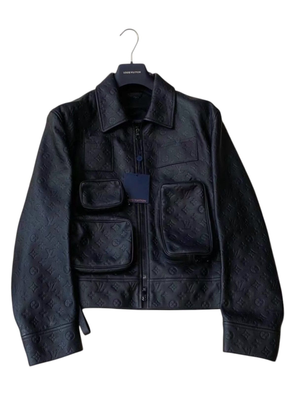 Louis Vuitton Louis Vuitton 50 Utility Leather Jacket Monogram Embossed Size US M / EU 48-50 / 2 - 2 Thumbnail