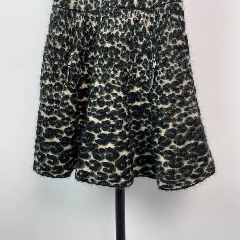 Louis Vuitton Louis Vuitton Small leopard-print wool-leather-blend dress Size XS / US 0-2 / IT 36-38 - 4 Thumbnail