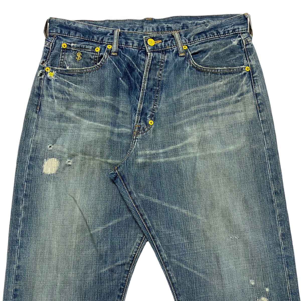 Swagger SWAGGER Mud Wash Distressed Denim Jeans Size US 34 / EU 50 - 3 Thumbnail