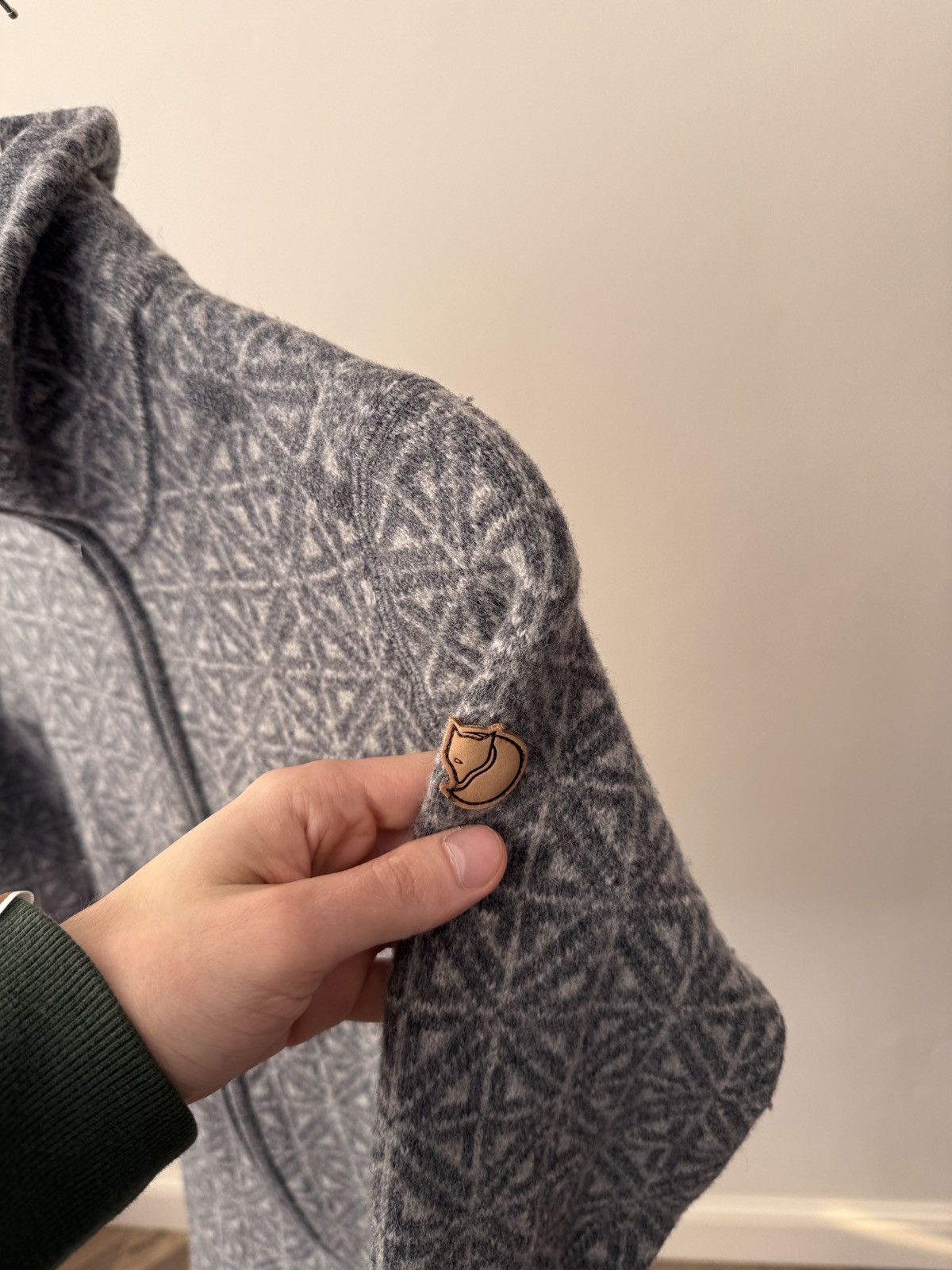Fjallraven Vintage Fjällräven Övik Frost Women’s Wool Fleece Jacket Size M / US 6-8 / IT 42-44 - 5 Thumbnail