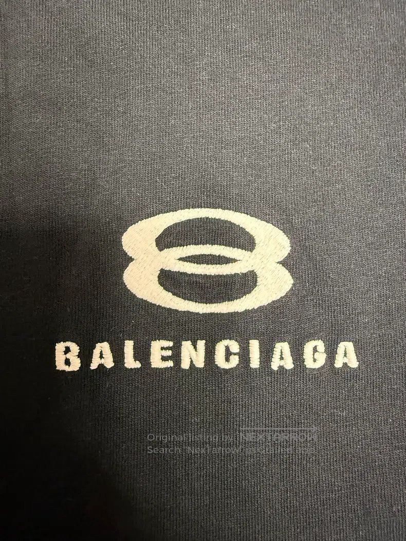Balenciaga Balenciaga Double Ring Stripe Embroidered Short Sleeve Size US L / EU 52-54 / 3 - 4 Thumbnail