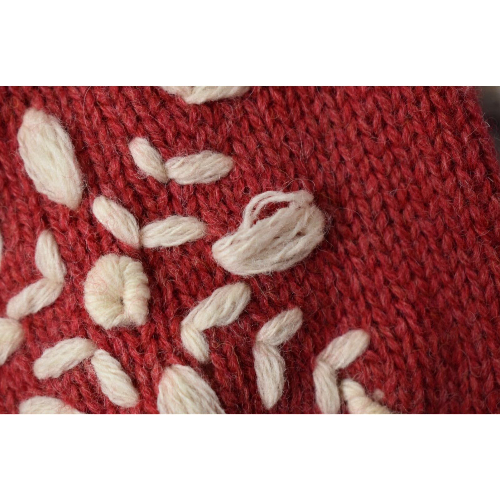 Eastern Mountain Sports VINTAGE Eastern Mountain Sports Wool Turtleneck Knit Sweater Womens Small Red Fisherman Pullover Knit Wool 90s? Size S / US 4 / IT 40 - 4 Thumbnail