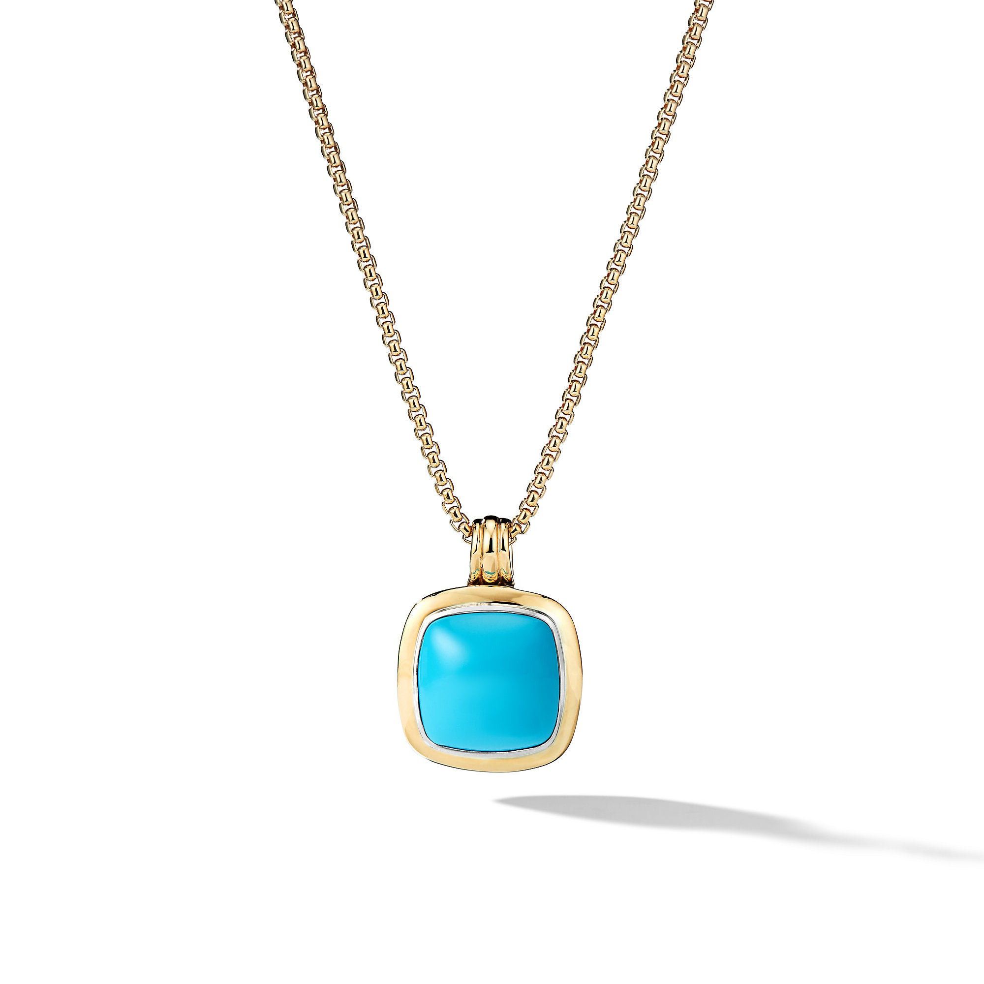 David Yurman o1w1db10525 D14435 Pendant with 18K Gold and Turquoise Size ONE SIZE - 1 Preview