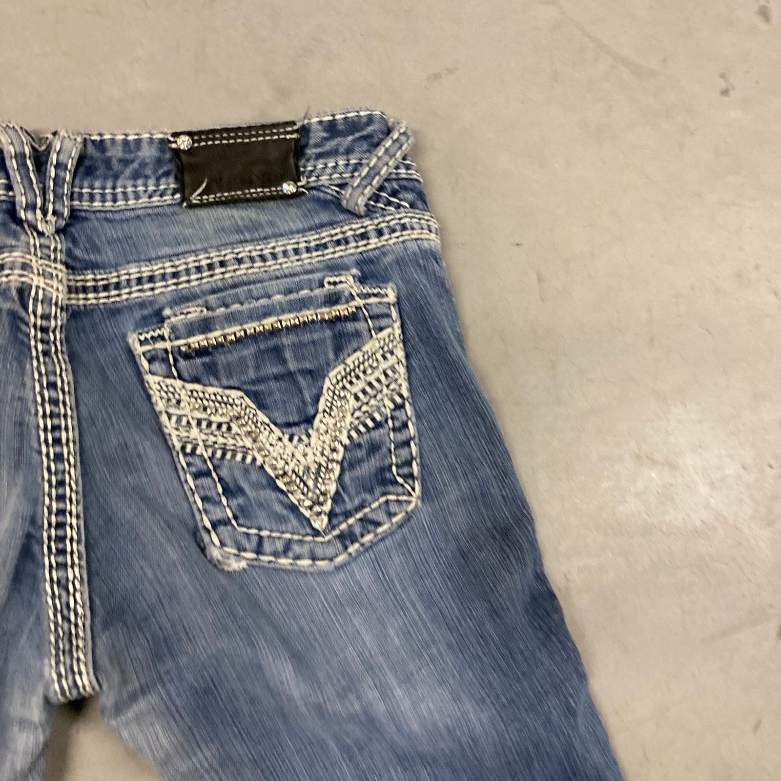 Vintage Y2K low rise vigoss western bootcut jeans 29x28 Size 29" - 4 Thumbnail