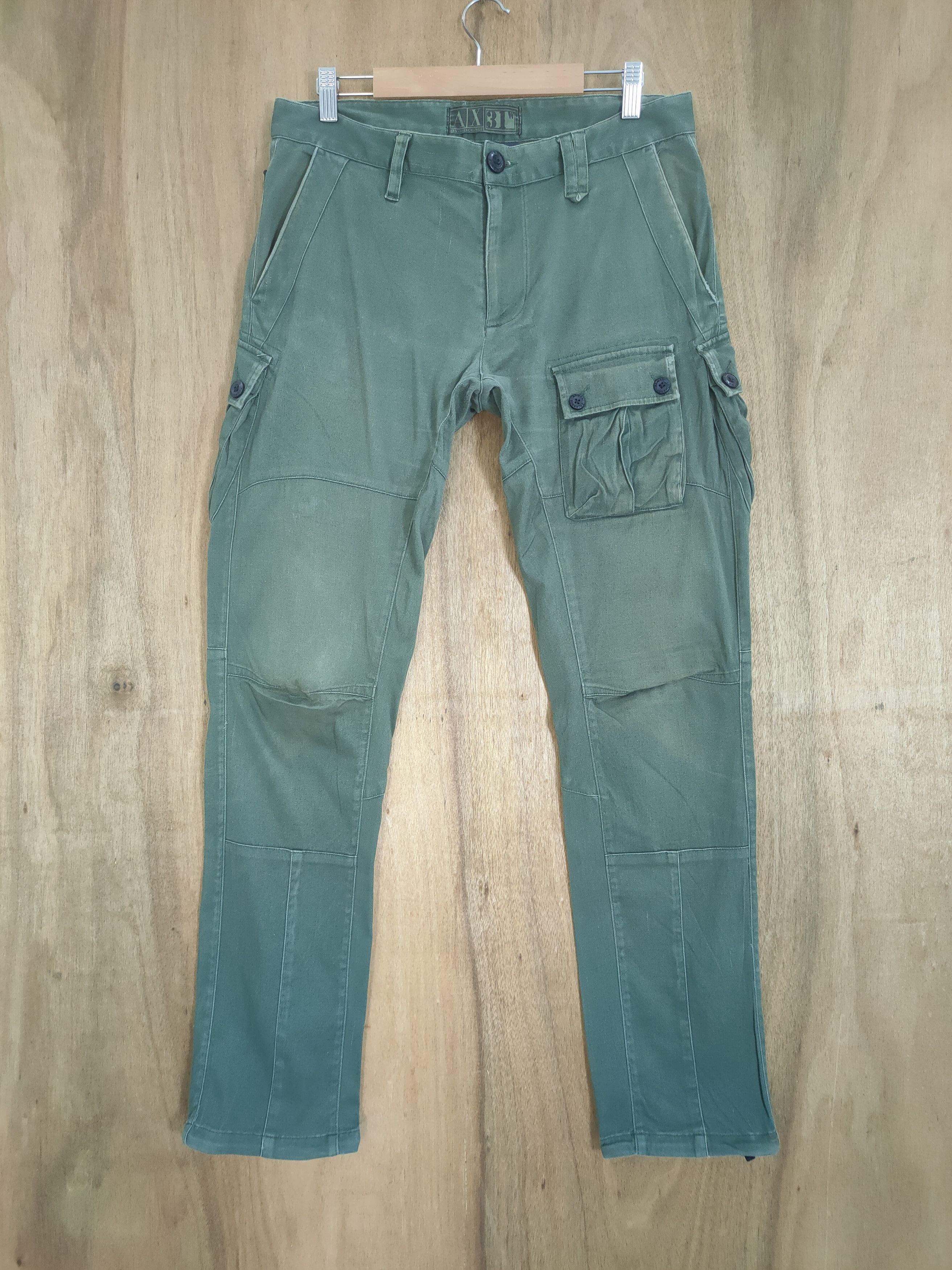 Armani Exchange VINTAGE ARMANI BONDAGE CARGO PANTS Size US 32 / EU 48 - 3 Thumbnail