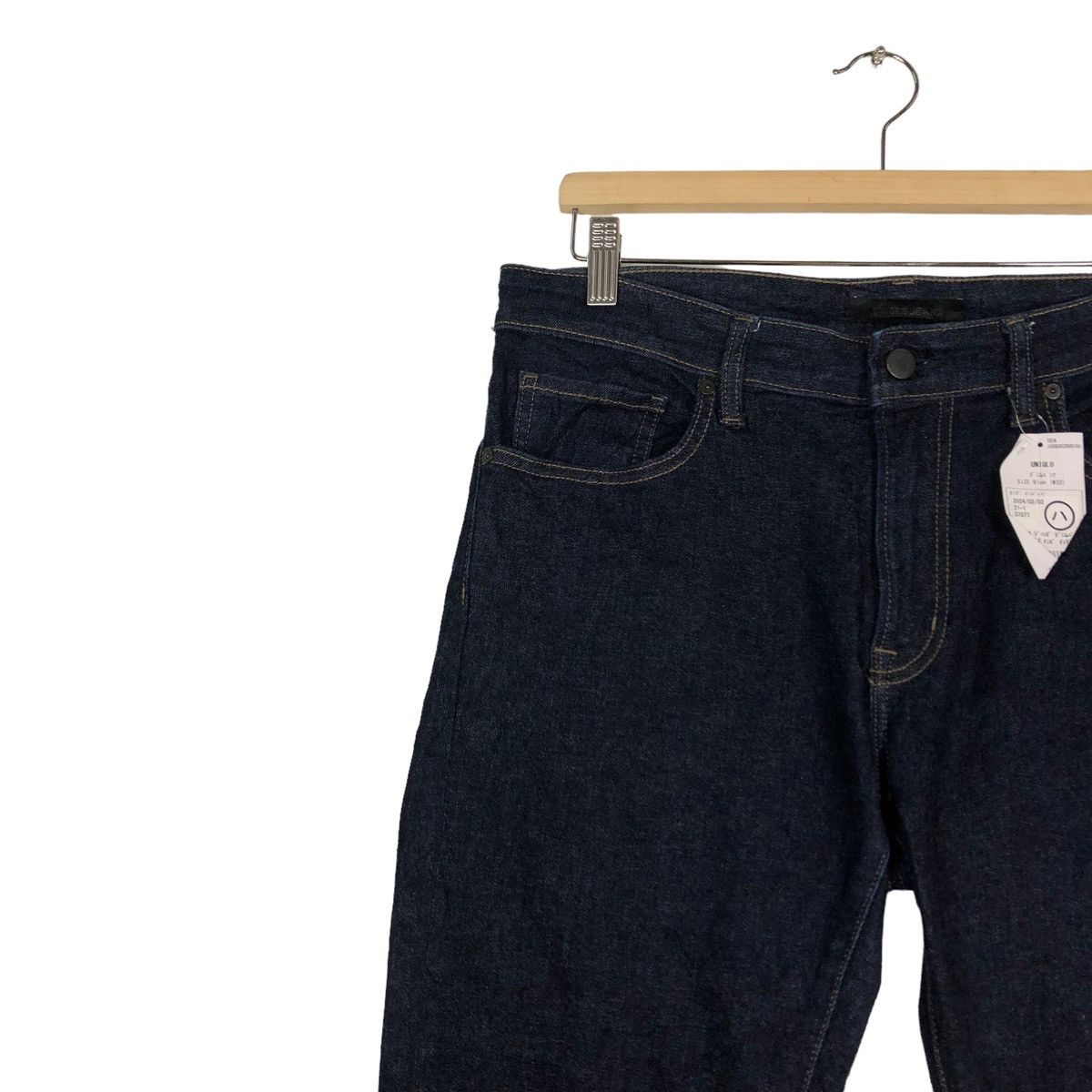 Japanese Brand 🔥VINTAGE DENIM JEANS UNIQLO ISSEY MIYAKE SELVEDGES Size 34" / US 12 / IT 48 - 7 Thumbnail