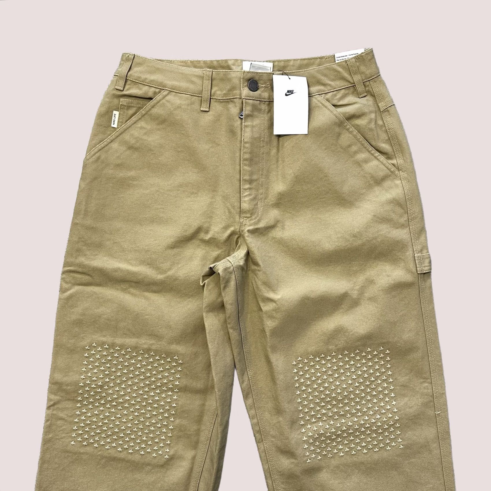Nike Nike Life Carpenter Pants Mens 32x31 Parachute Beige HJ8478 Heavy Twill Sashiko Life Carpenterpants Mens 32x31 Beige Nike Size US 32 / EU 48 - 1 Thumbnail