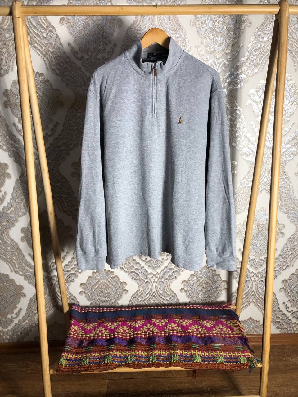 VERY RARE POLO RALPH LAUREN DESIGNER SWEATER 1/3 ZIP 90s Y2K