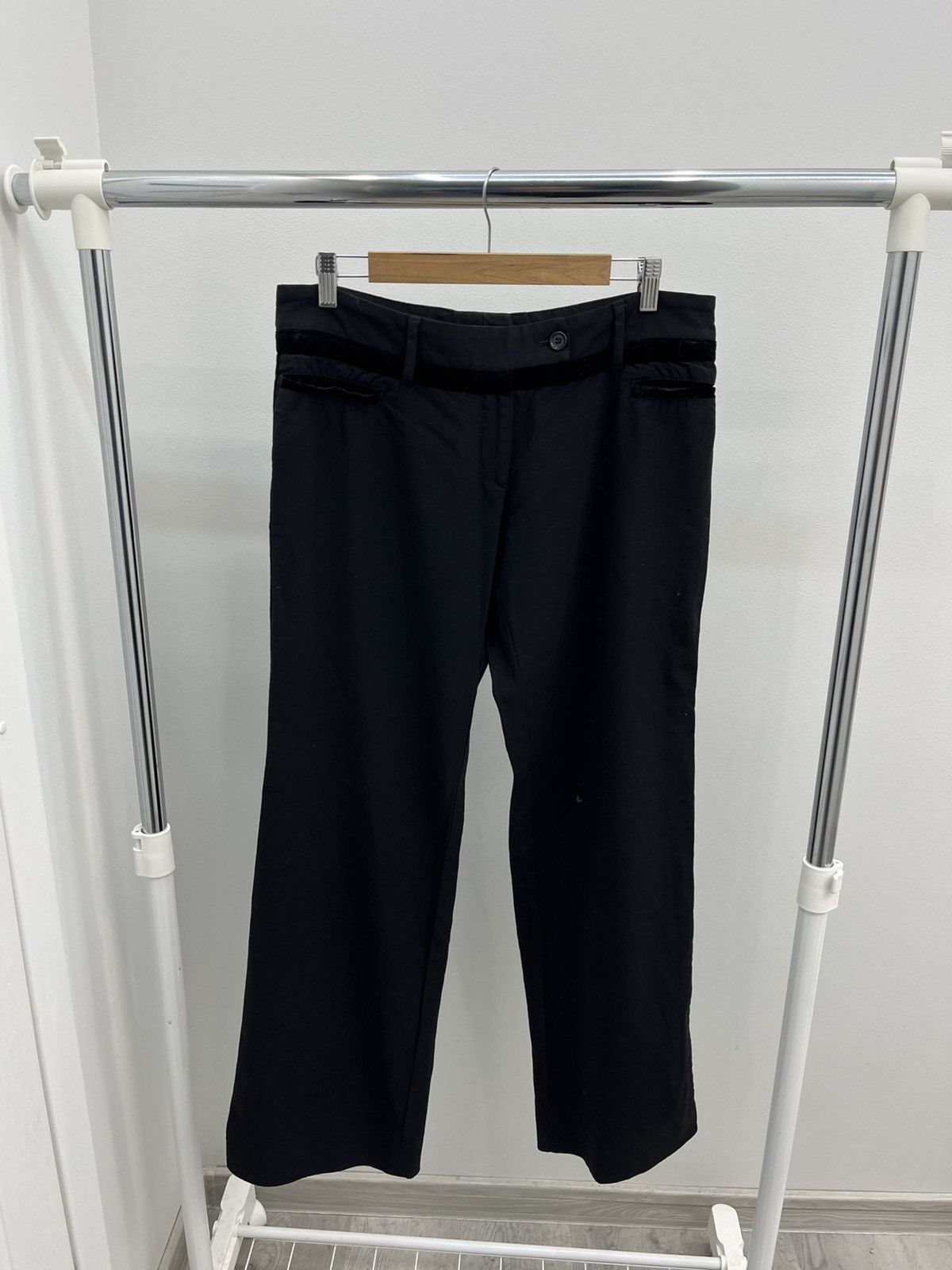 Dolce & Gabbana Dolce & Gabbana Straight Wool Velour Pants Size 32" / US 10 / IT 46 - 1 Thumbnail