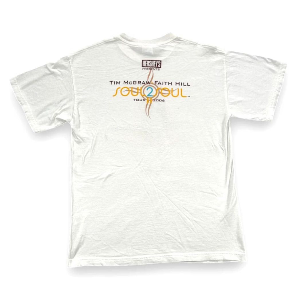 Gildan VINTAGE Tim McGraw Faith Hill Shirt Adult MEDIUM White Soul 2 Soul Music Y2K Shirt Mens XS Size US M / EU 48-50 / 2 - 3 Thumbnail