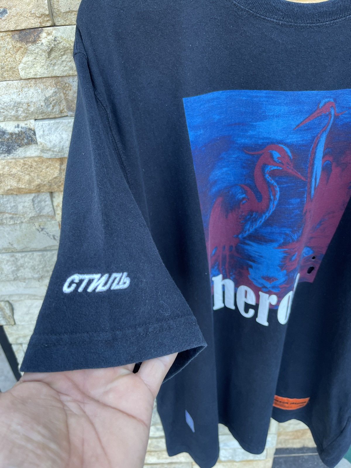 Heron Preston Last Drop🔥Rare🔥HERON PRESTON CTNNB T Shirt Size US L / EU 52-54 / 3 - 6 Thumbnail