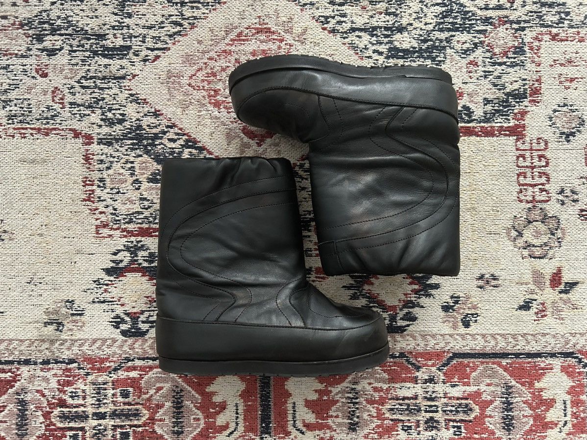 image of Dirk Bikkembergs Aw00 Moto Moon Boots in Black, Men's (Size 9)