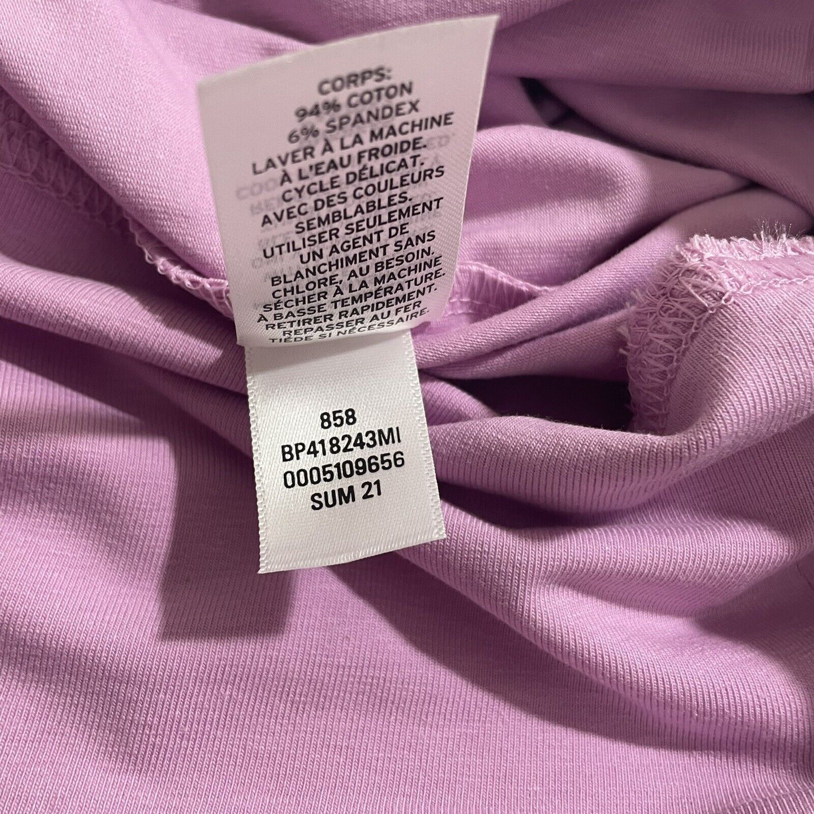 Nordstrom BP Pink Purple Tulip Biker Shorts High Waisted 8" Inseam Size 26" / US 2 / IT 38 - 11 Thumbnail