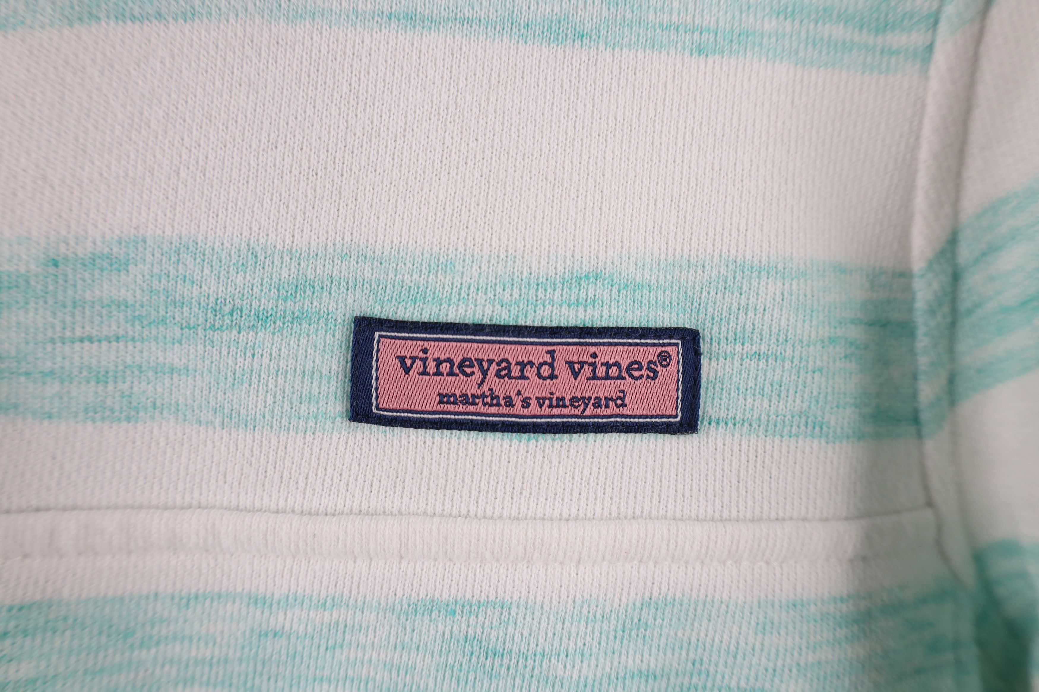 Vineyard Vines × Vintage Vineyard Vines Out Space Dyed Striped Shep Half Zip Sweater Size M / US 6-8 / IT 42-44 - 4 Thumbnail