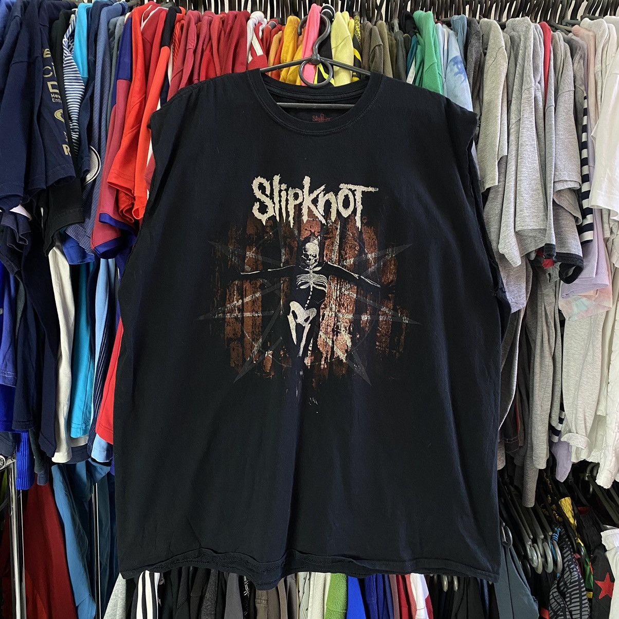 Band Tees Vintage Slipknot The Gray Chapter 2017 big logo sleeveless Size US XXL / EU 58 / 5 - 1 Thumbnail