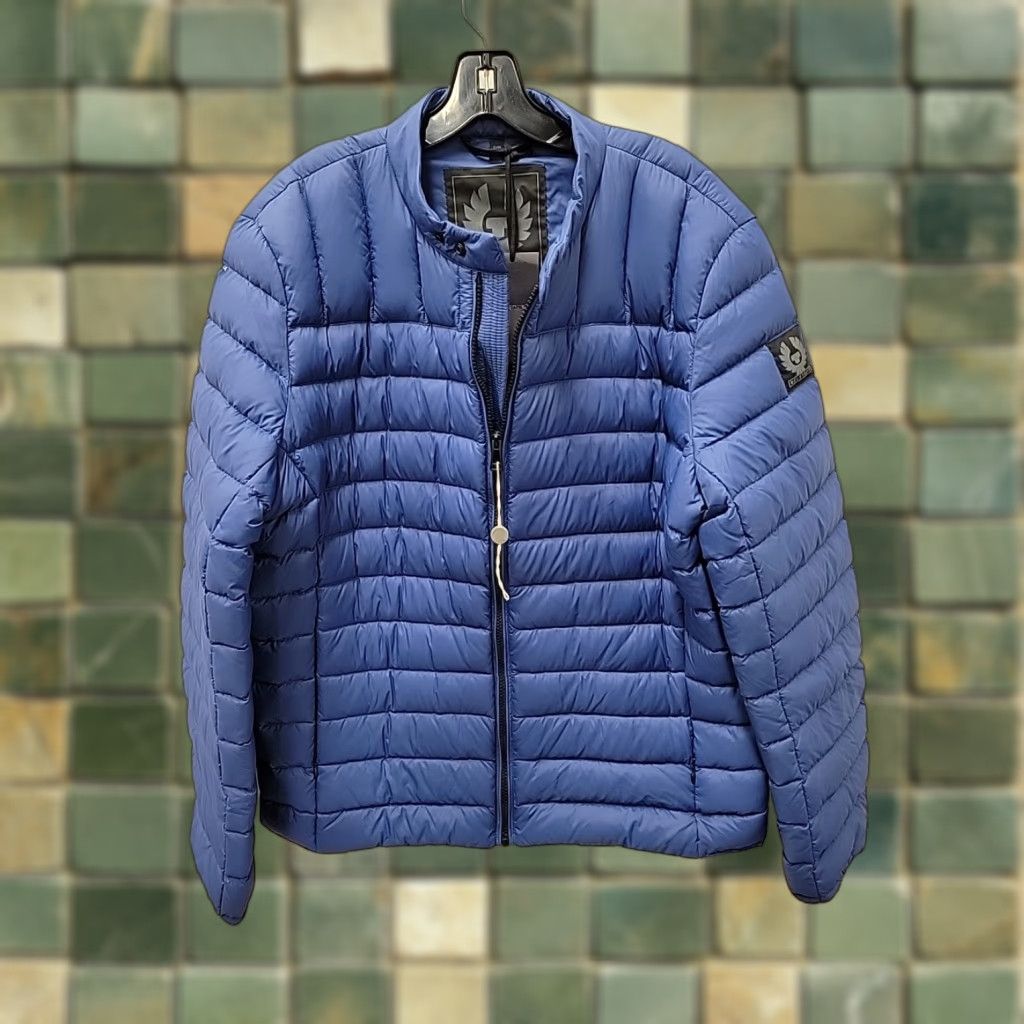 Belstaff VINTAGE? Belstaff Buxton Sport Down Jacket Blue Mens 56 Puffer Jacket Down Nylon 56 Mens Blue NWT Size US XL / EU 56 / 4 - 1 Thumbnail