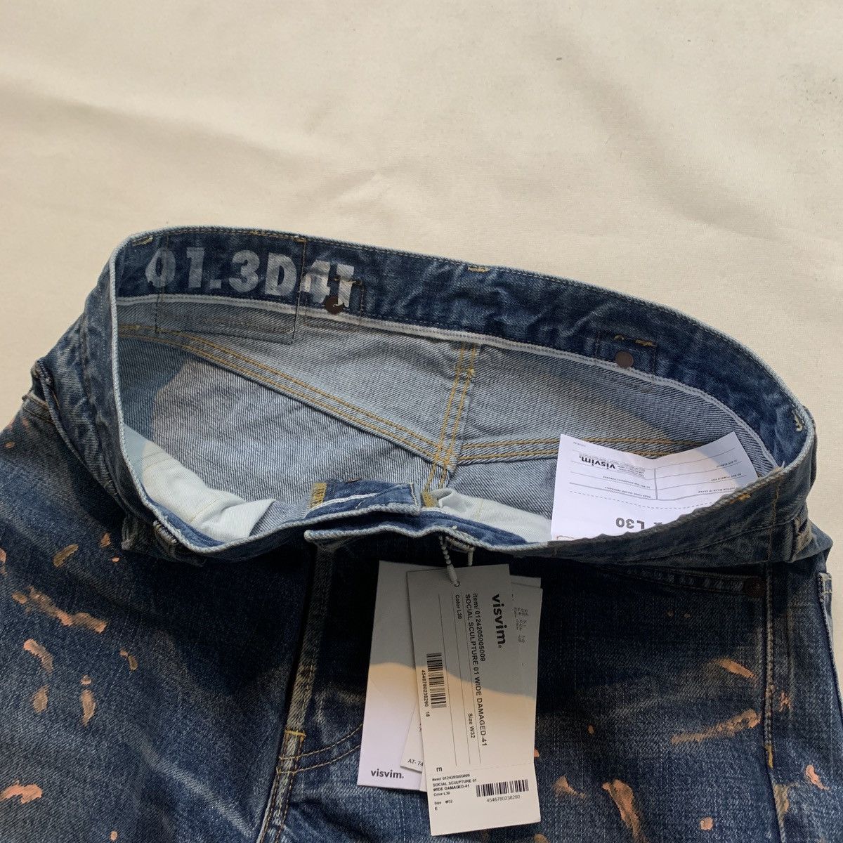 Visvim VISVIM SCULPTURE 01 WIDE DAMAGED 41 Size US 32 / EU 48 - 4 Thumbnail