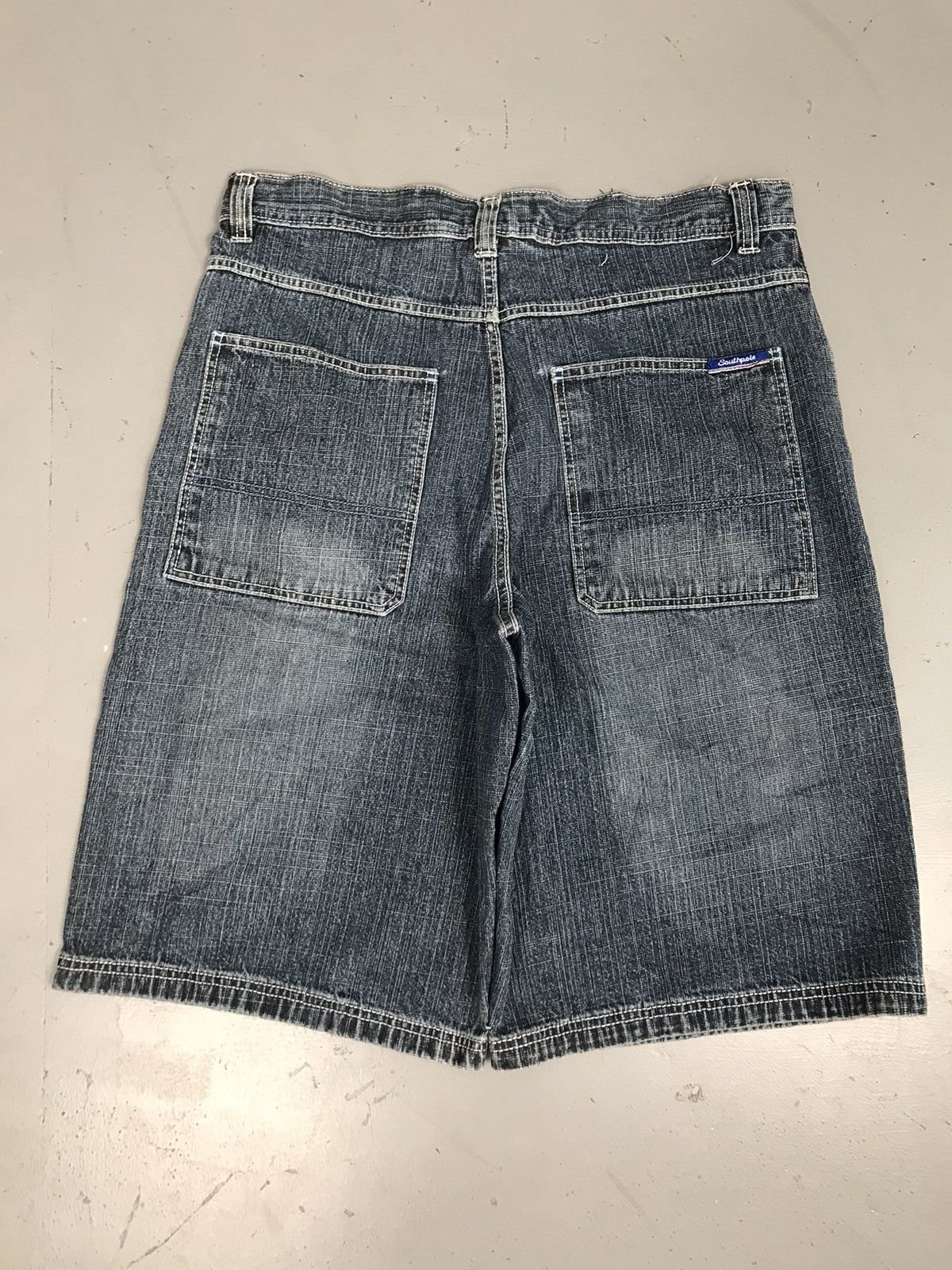 Southpole × Vintage Southpole Patch Work Denim Jorts Size US 36 / EU 52 - 8 Thumbnail