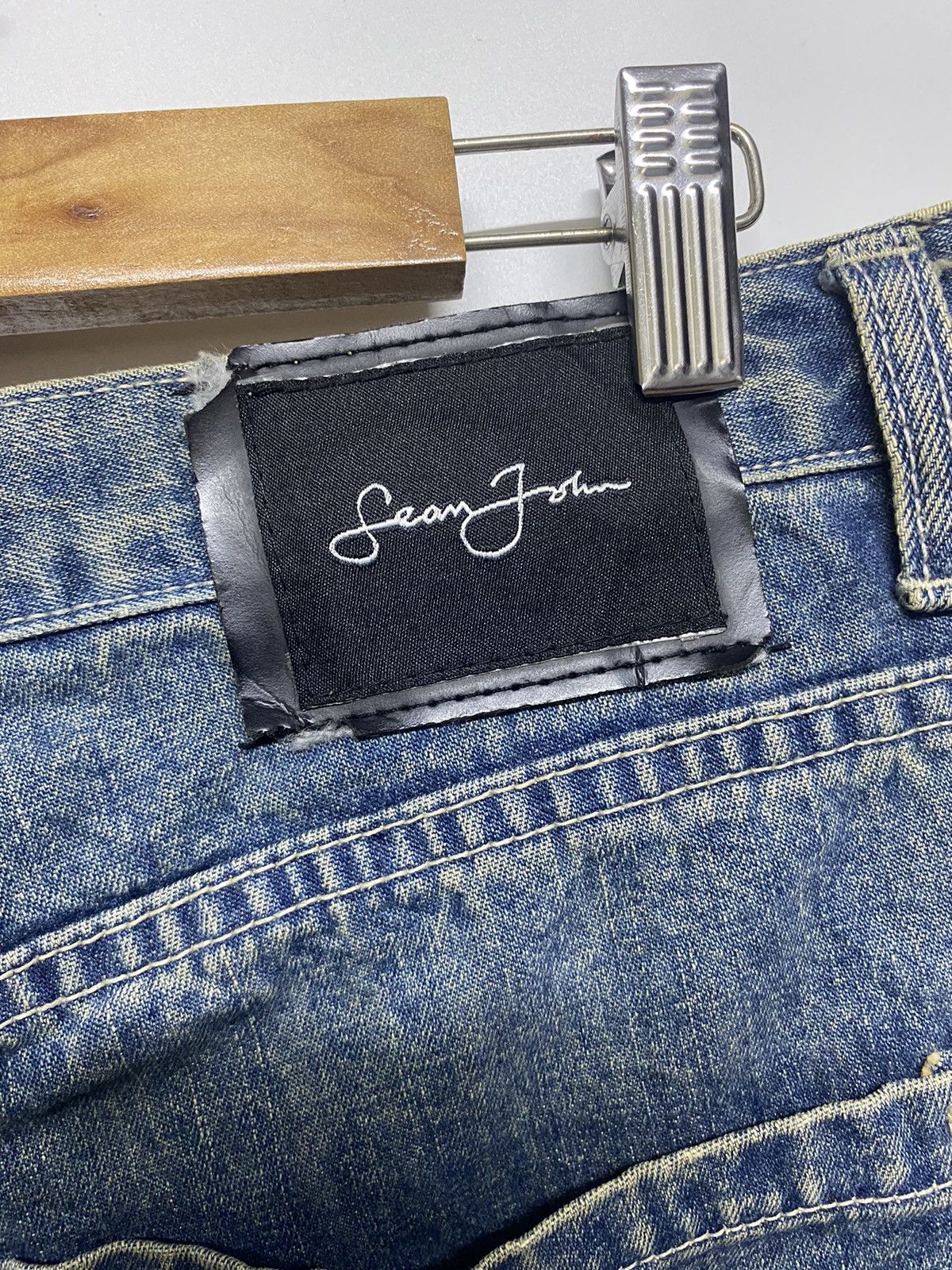 Sean John Sean John Mens Jeans Embroidered Sign Logo Retro Baggy Denim Size US 36 / EU 52 - 14 Thumbnail