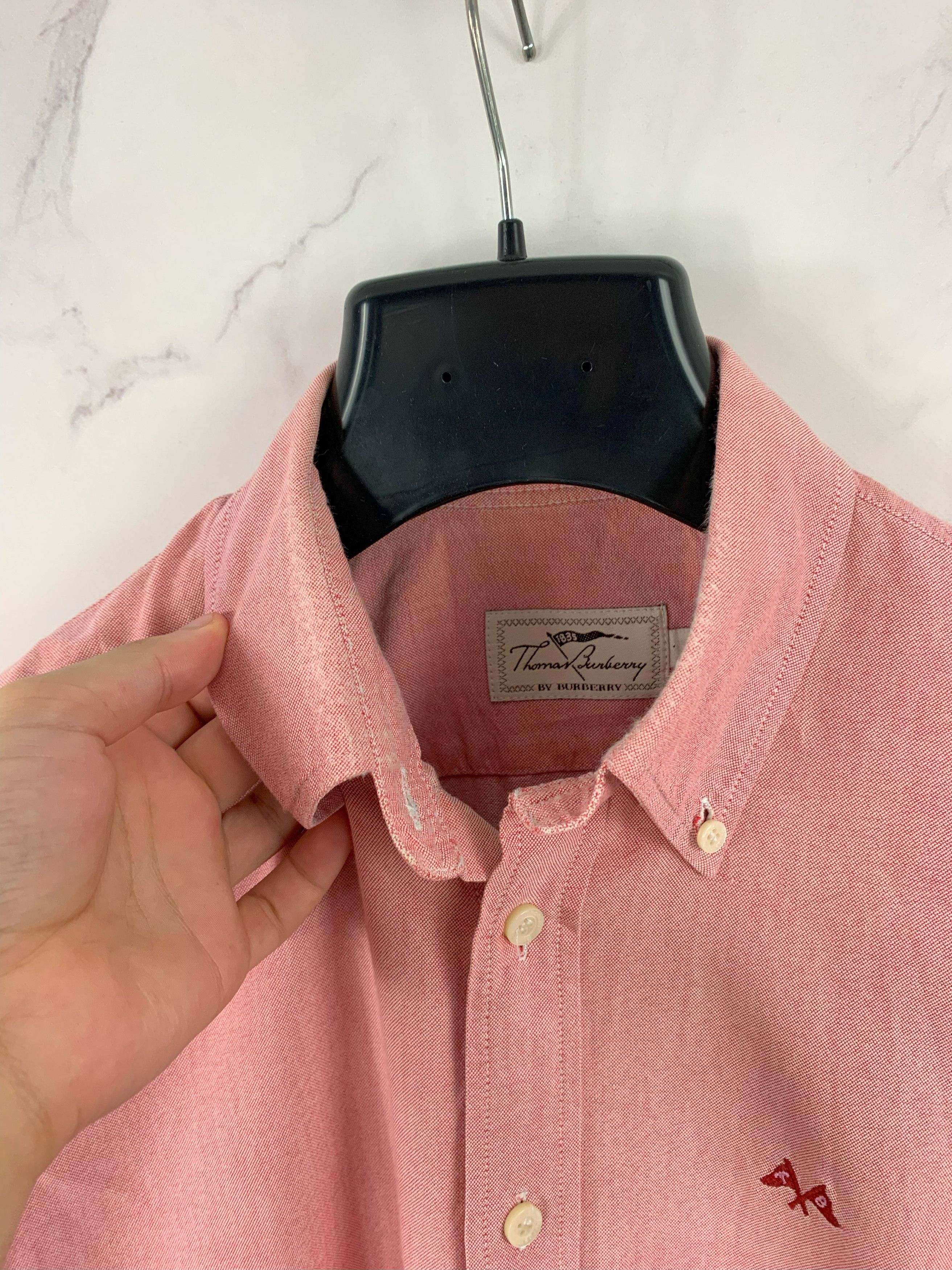 Burberry Thomas Burberry Button Up Shirt Size L Size US L / EU 52-54 / 3 - 11 Thumbnail