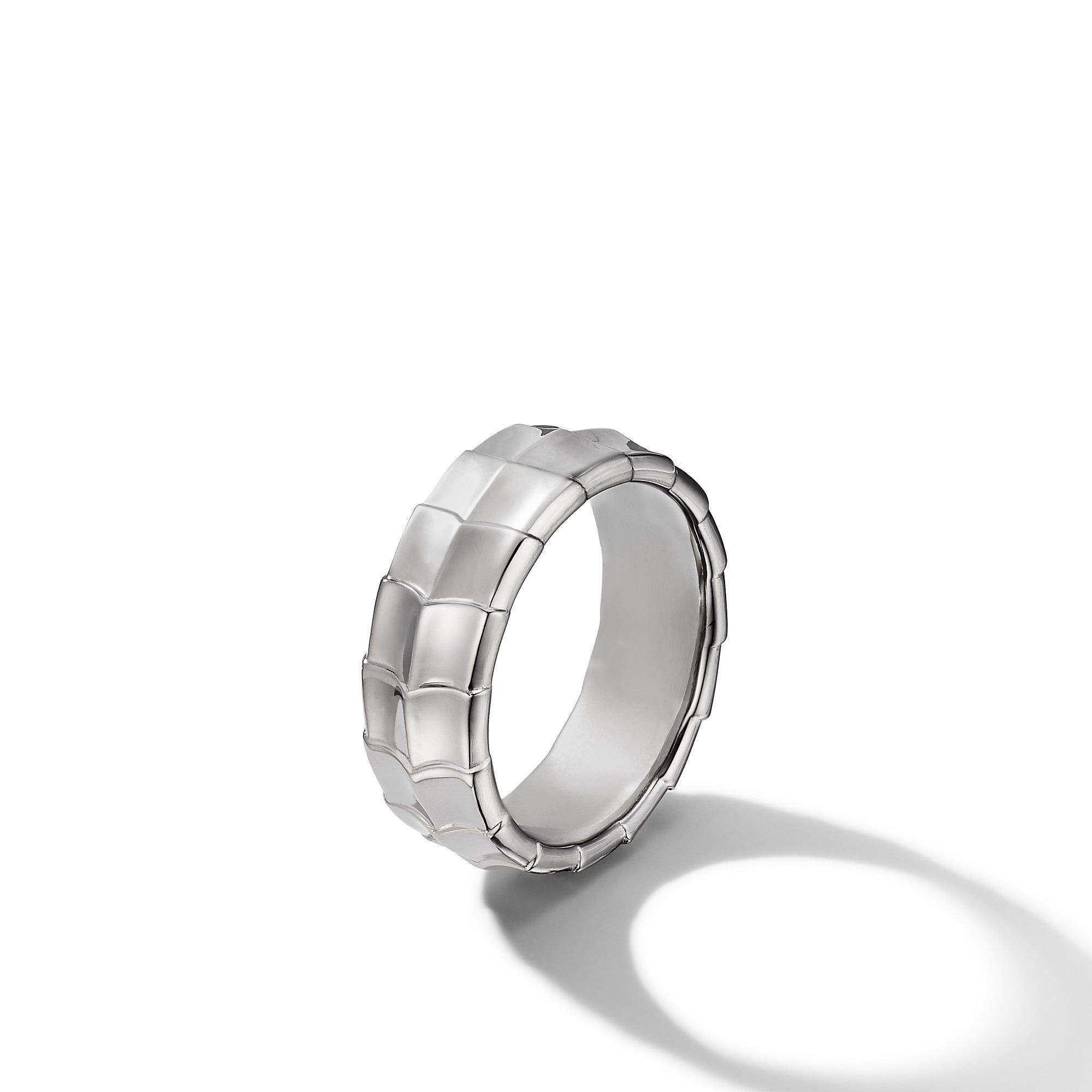 David Yurman o1w1db10526 R25662M/Size 6/ Armory Band Ring in White Size ONE SIZE - 2 Thumbnail