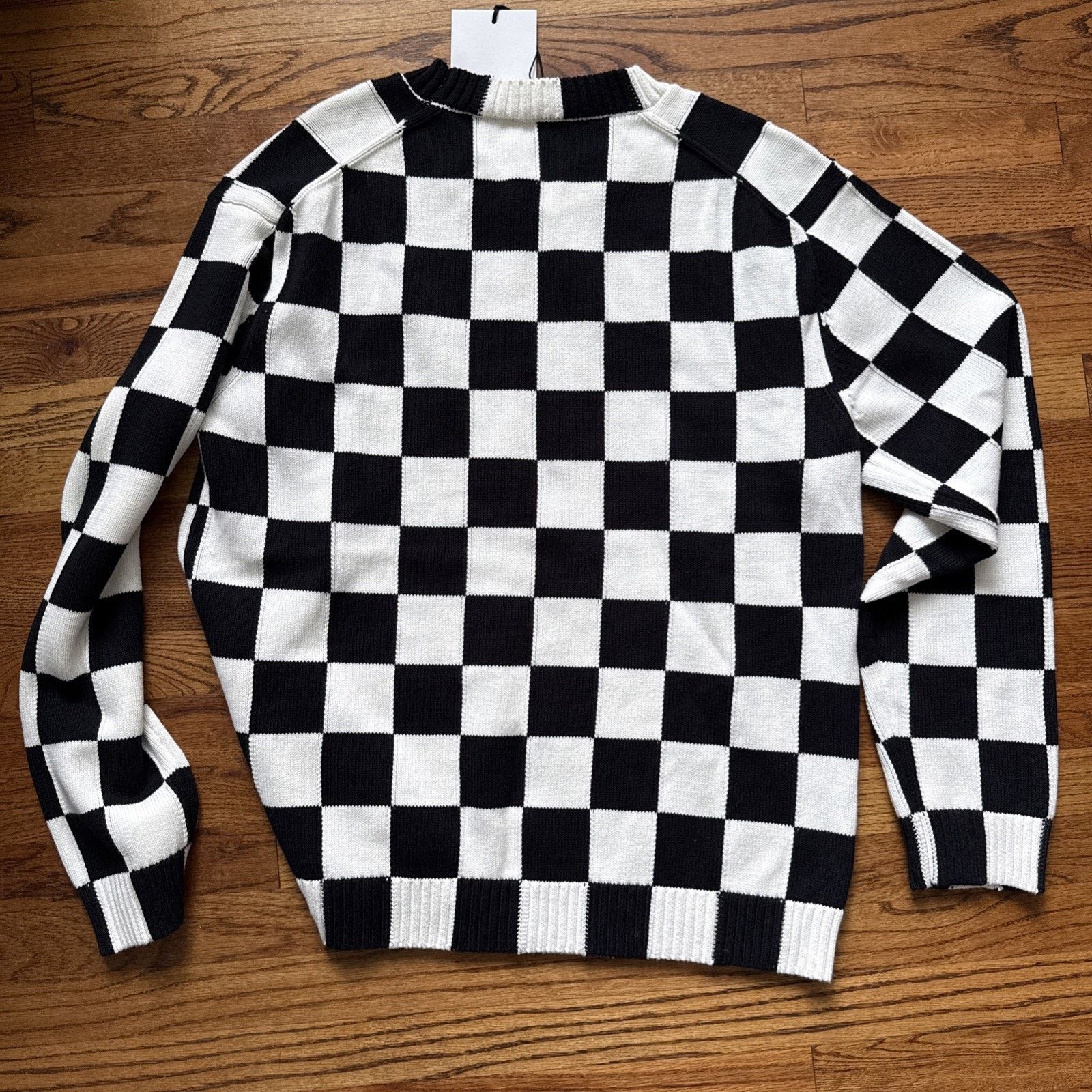 Kenzo Kenzo Black & White Check Sweater Size XL Size US XL / EU 56 / 4 - 11 Thumbnail