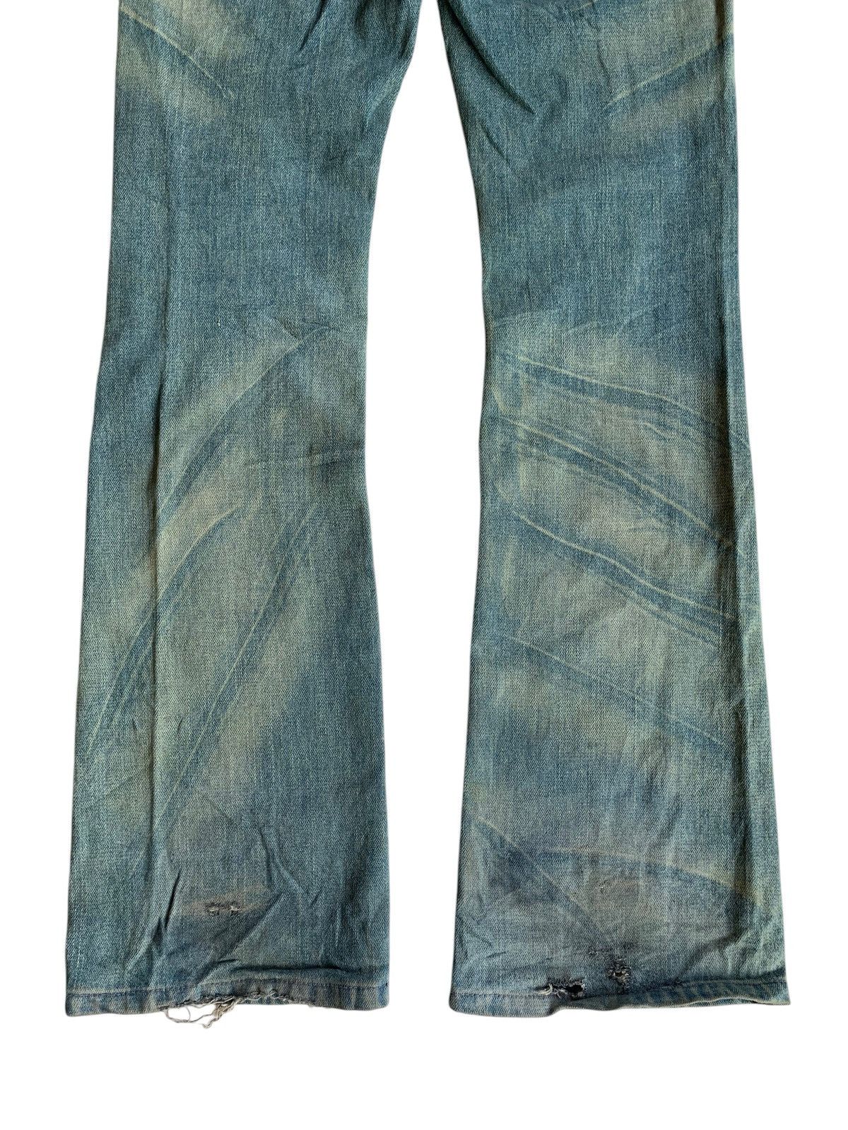 Kapital FLARE💥JAPANESE PUNK STYLE UNKNOWN RUSTY DISTRESSED DENIM🎌☠️ Size US 30 / EU 46 - 19 Thumbnail
