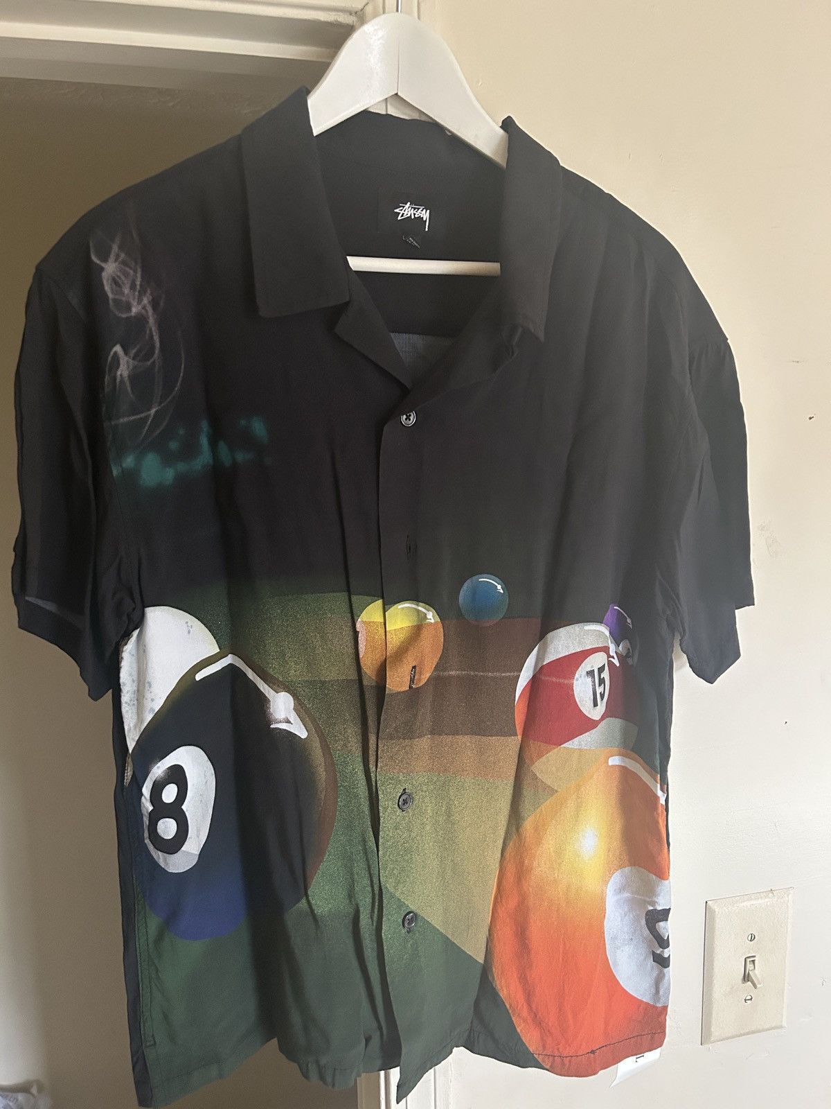 Stussy Stussy 8 ball pool hall button up dress shirt cocktail Size US M / EU 48-50 / 2 - 1 Thumbnail