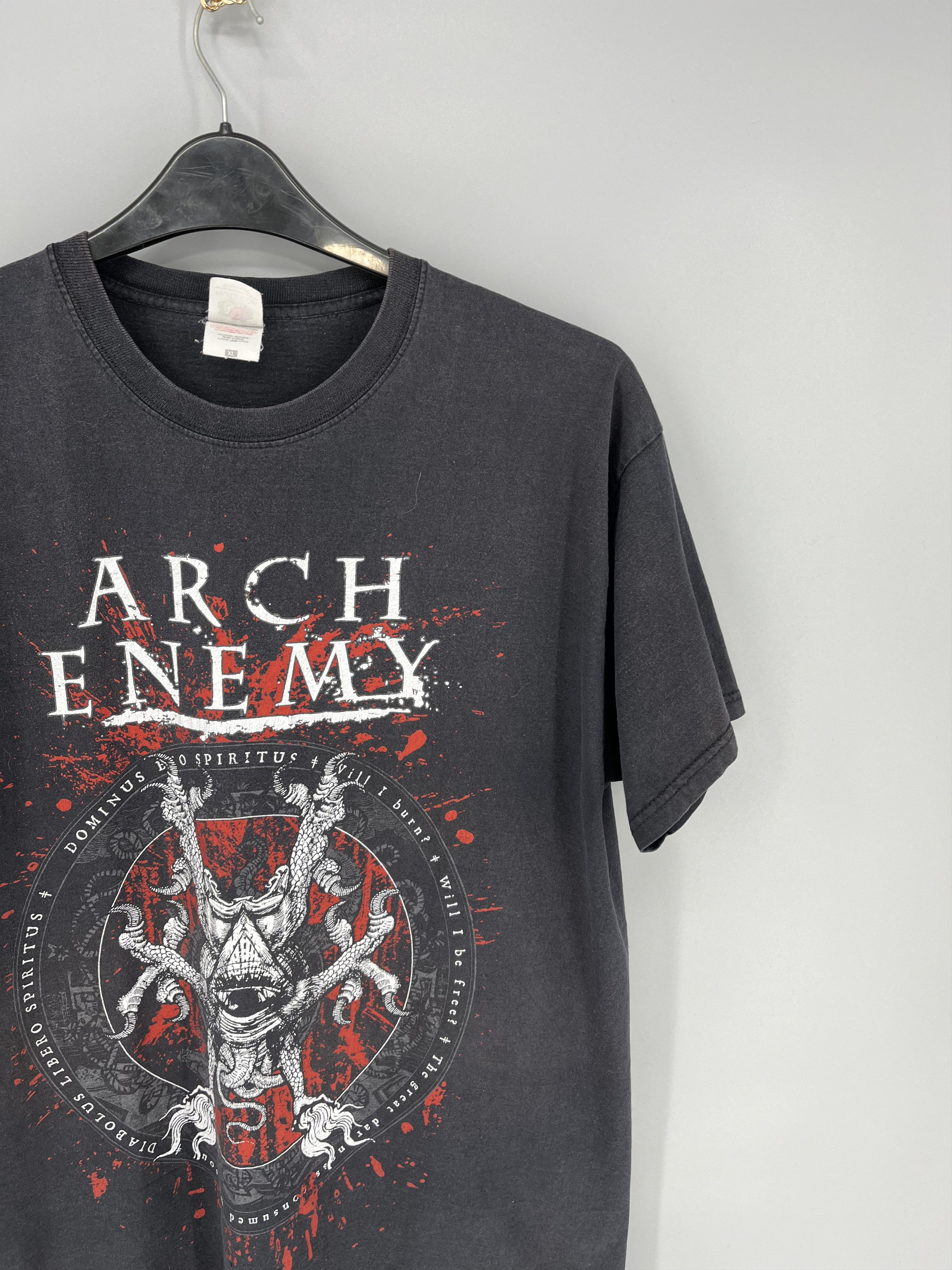 Band Tees × Vintage Vintage Y2K Arch Enemy Band Rock Skeleton Skull Tee Size US XL / EU 56 / 4 - 6 Thumbnail