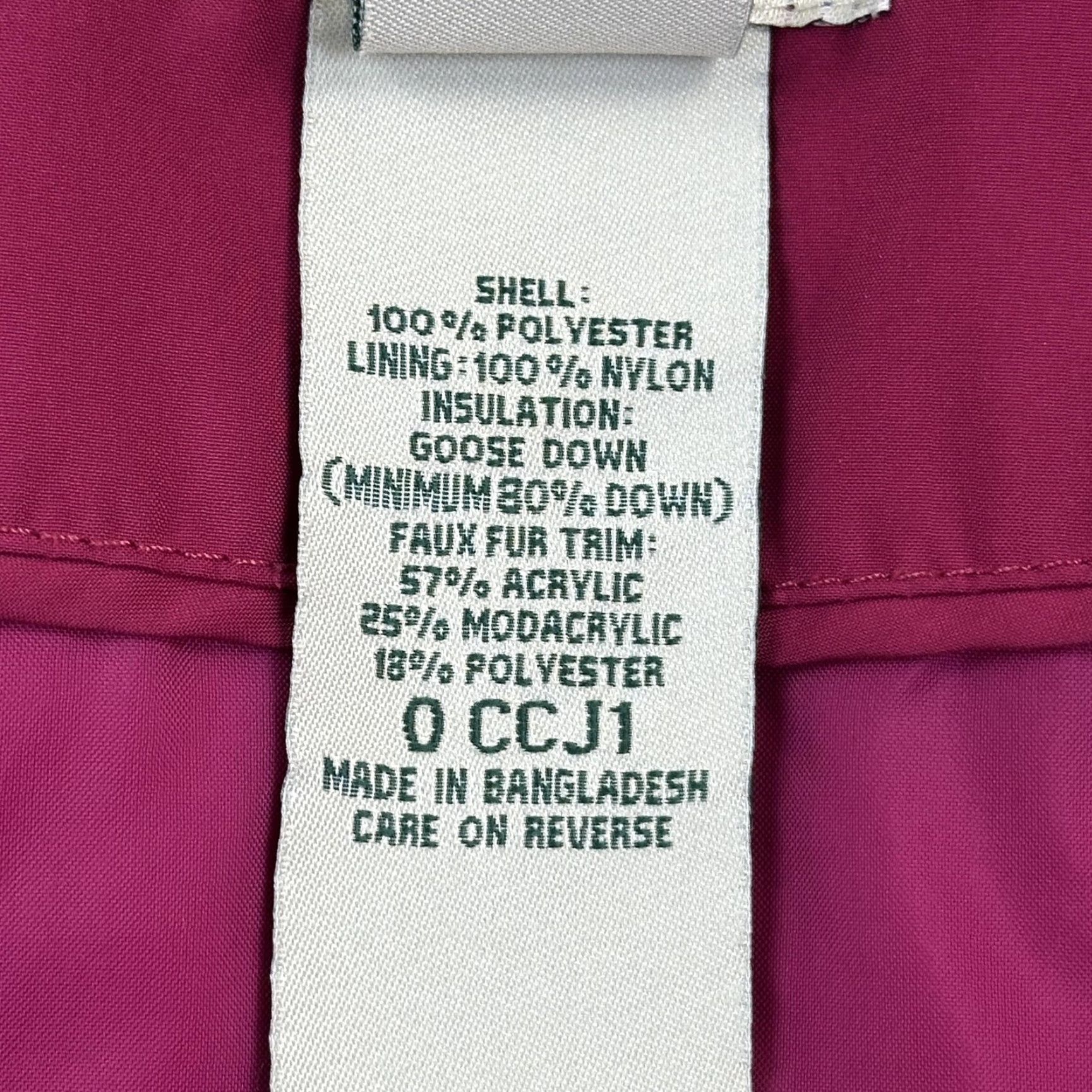 Vintage LL Bean Jacket Women's Small Pink Goose Down Puffer Hooded Outdoor Size S / US 4 / IT 40 - 6 Thumbnail