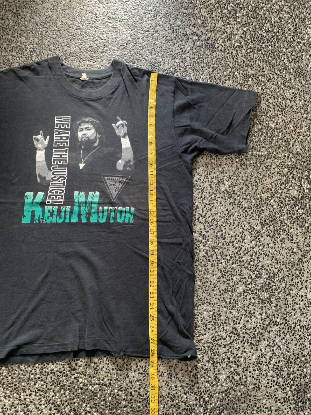 WWF Vintage 90s Keiji Mutoh NJPW/AJPW/NWA Aristrist T shirt Size US L / EU 52-54 / 3 - 10 Thumbnail