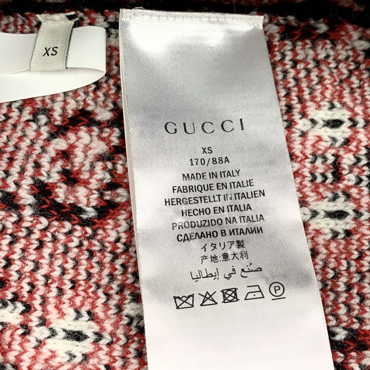Gucci Gucci Colorblocked Logo Cotton V-Neck Sweater Size XS / US 0-2 / IT 36-38 - 6 Thumbnail