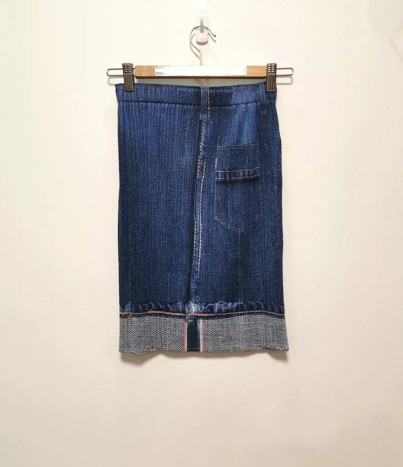 Issey Miyake issey miyake size:one size denim skirt Size 42" / US 20 - 2 Thumbnail