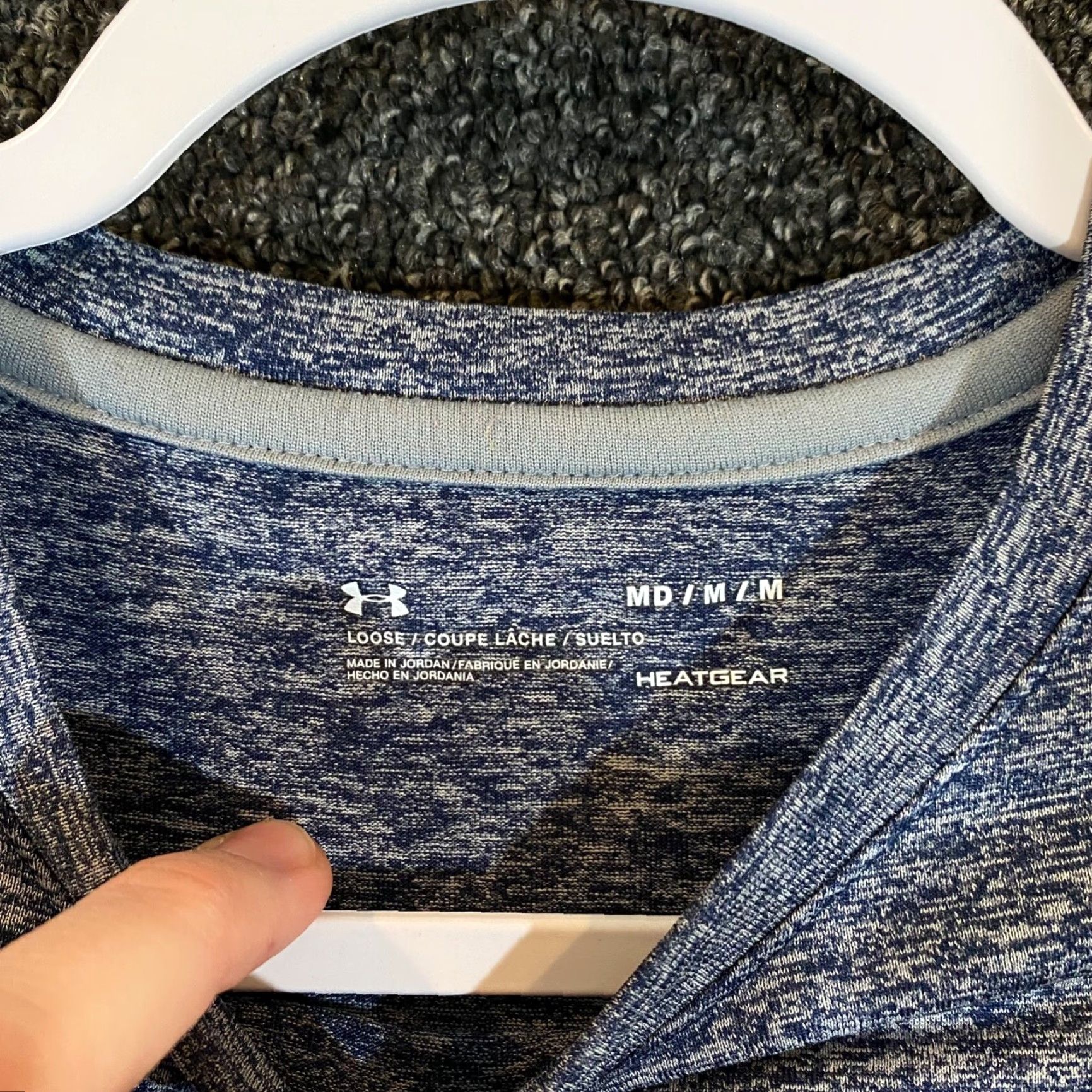 Under Armour Under Armour Shirt Mens Medium HeatGear Blue Short Sleeve T-Shirt Athletic Workout Classic Sun Summer Mens Size US M / EU 48-50 / 2 - 3 Thumbnail