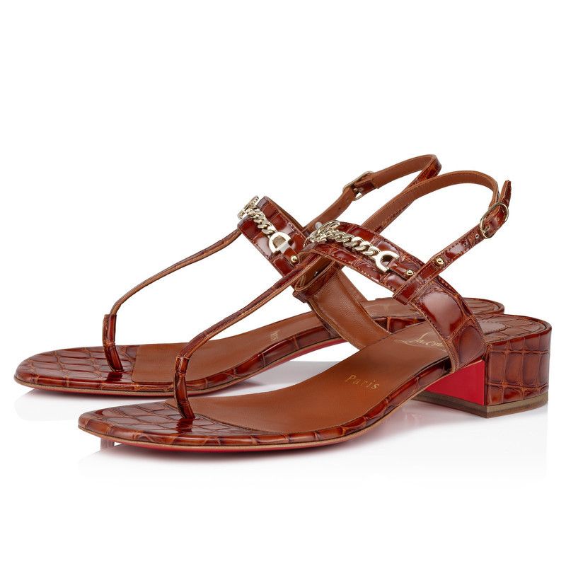 Christian Louboutin os11x0526 MJ 25mm Thong Sandals in Acajou Size US 9 / IT 39 - 2 Thumbnail