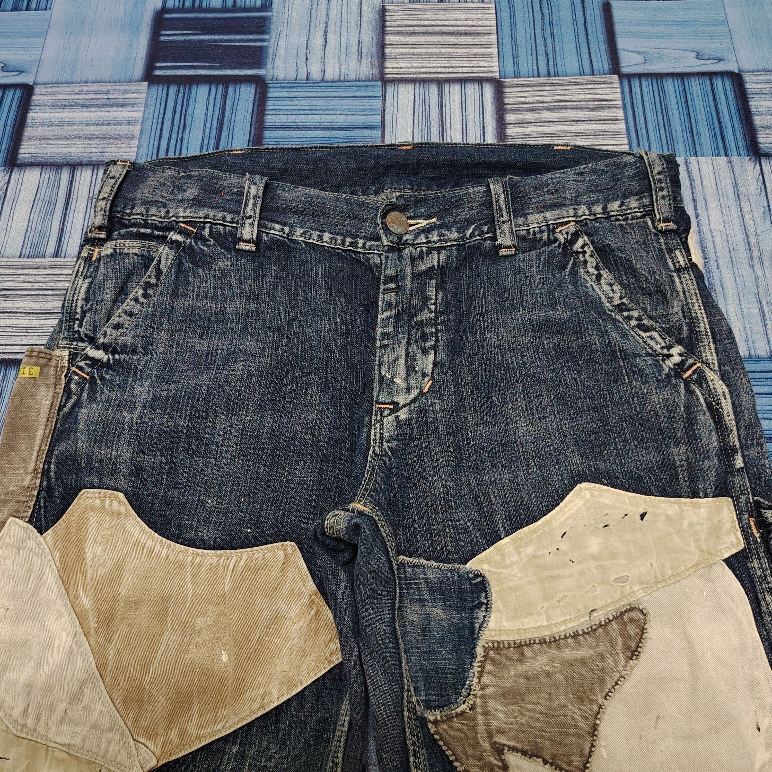 Kapital Kountry 💥Insane💥 Vtg Denim & Dungaree Patchwork design soft denim Size US 30 / EU 46 - 10 Thumbnail