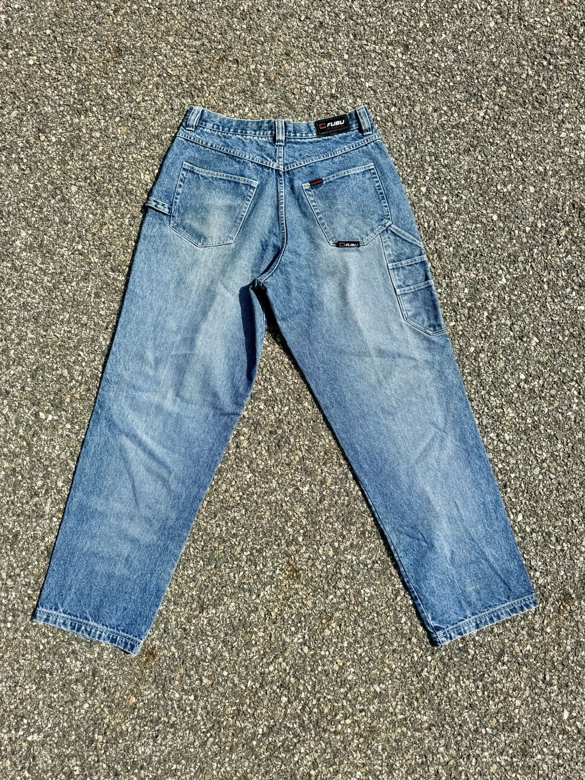 Fubu × Vintage 1990’s Vintage FUBU Baggy Y2K Hip Hop Denim Jeans Size US 34 / EU 50 - 4 Thumbnail
