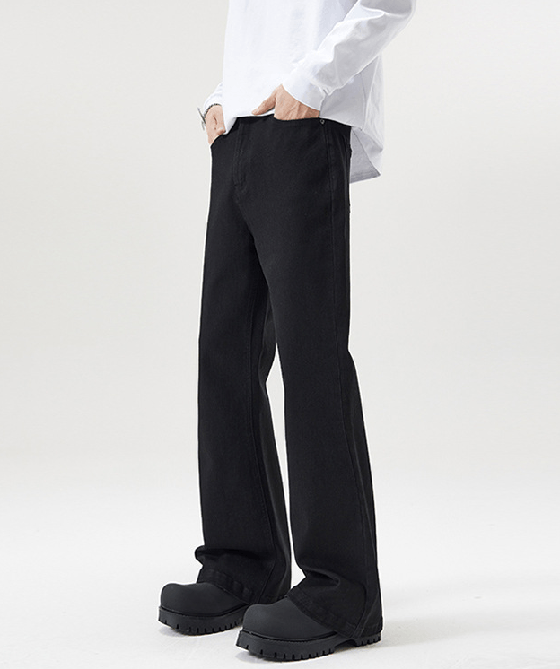 Japanese Brand × Jean Black Vintage Stretch Slim-Fit Bootcut Jeans Size US 32 / EU 48 - 3 Thumbnail