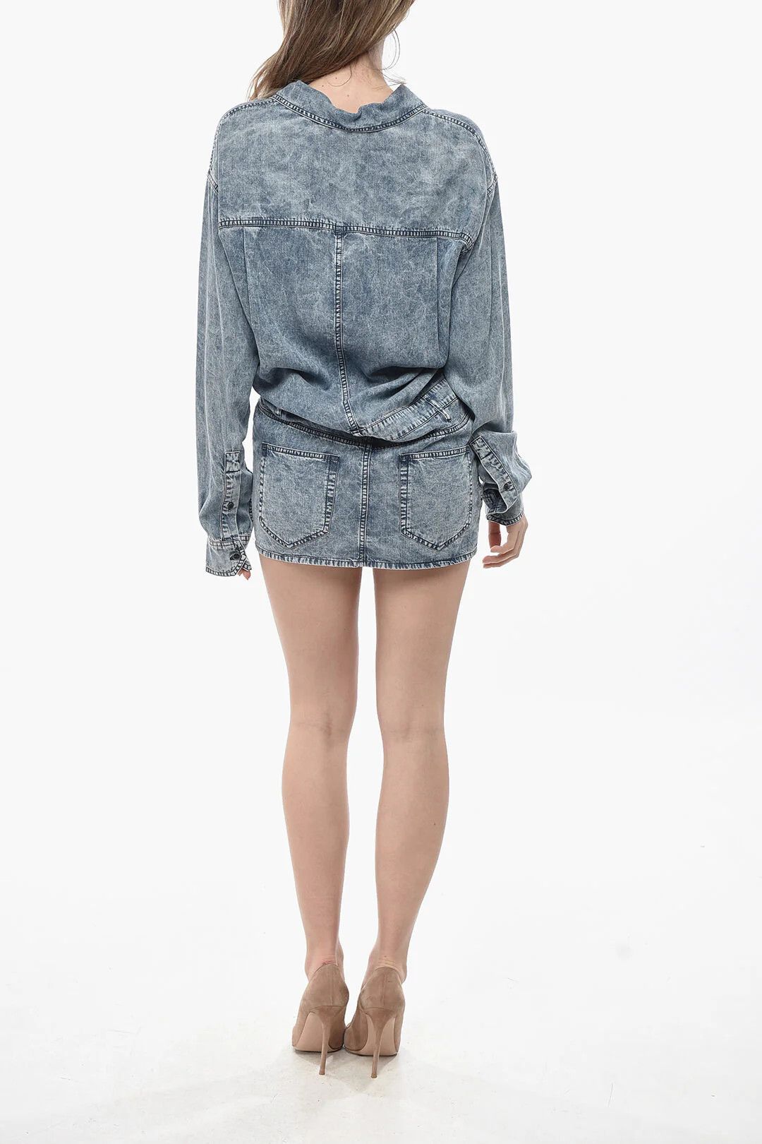 Isabel Marant og1mm0326 Safari Blouse in Blue Size S / US 4 / IT 40 - 2 Thumbnail