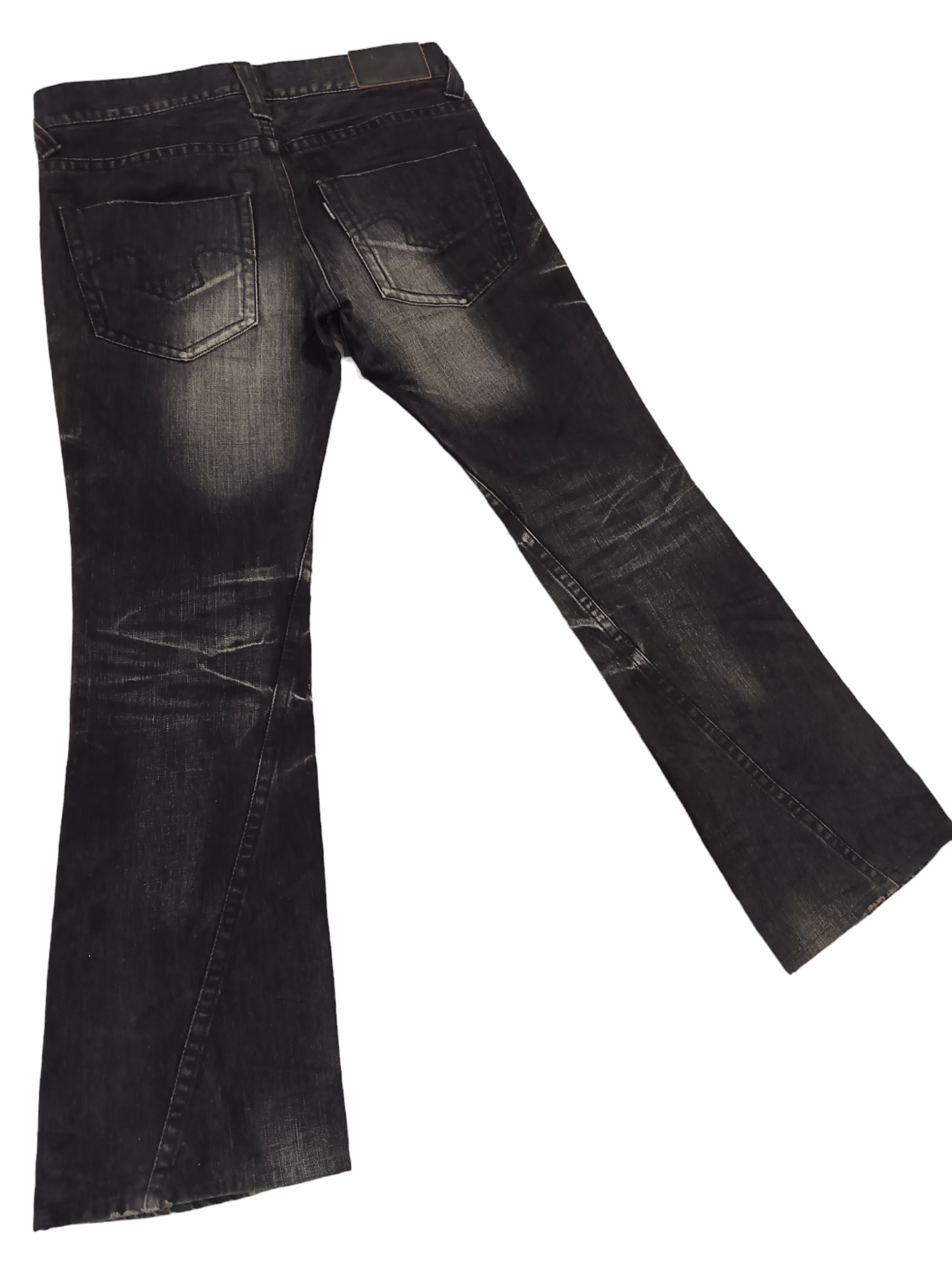 Tornado Mart Tornado Mart Thunder Whiskers Seditionaries Flared Jeans Size US 33 - 7 Thumbnail