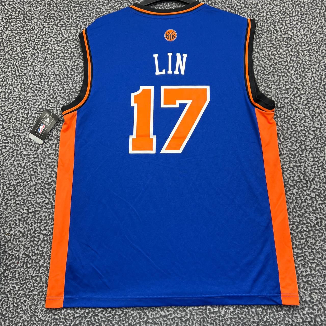 Adidas New York Knicks Lin #17 Jersey Shirt Men Large Adidas New L Size US L / EU 52-54 / 3 - 2 Thumbnail