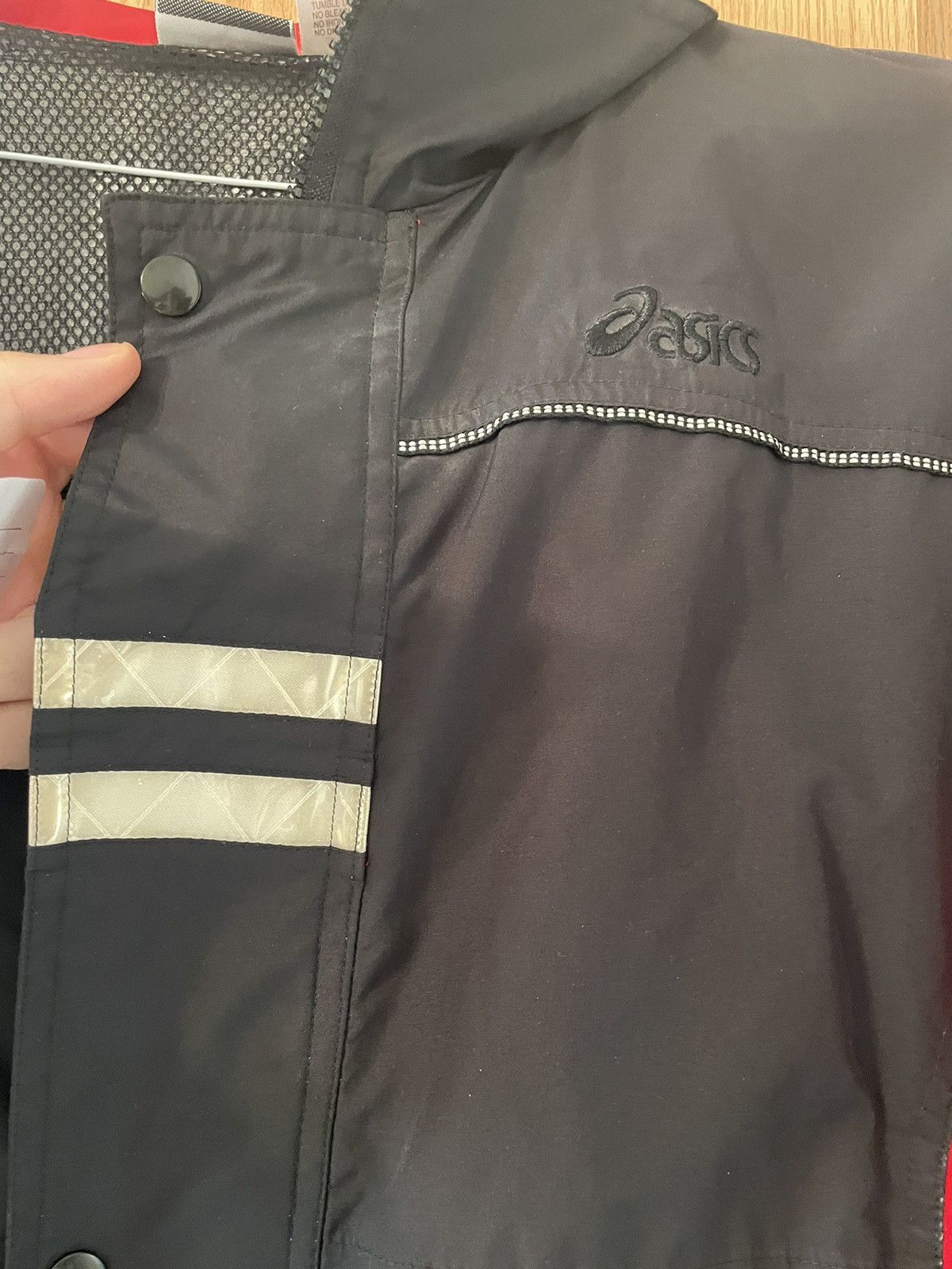 Asics × Vintage Vintage ASICS Light Jacket Navy/Red Size US S / EU 44-46 / 1 - 4 Thumbnail